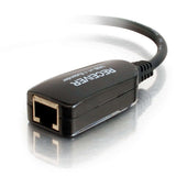 C2G 29353 1-Port USB 1.1 over Cat5 Superbooster Extender Dongle, RJ45 Female to USB B Male Receiver, Black