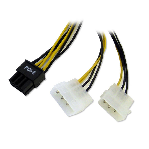 PCIE 8Pin - 2 Power Supply 4 Pin Adapter