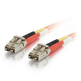 C2G 33037 OM2 Fiber Optic Cable - LC-LC 50/125 Duplex Multimode PVC Fiber Cable, Orange (39.4 Feet, 12 Meters)