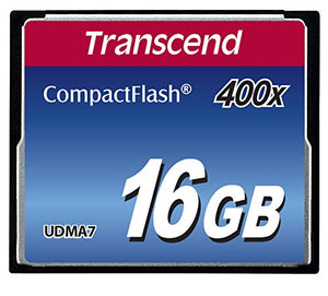 Transcend 400X-16 GB Compact Flash Memory Card TS16GCF400 (Blue)