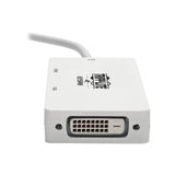 Tripp Lite Mini DisplayPort to VGA/DVI/HDMI Adapter Converter mDP Thunderbolt 1 & 2, 6in 1080p White