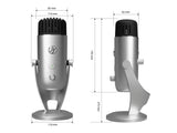 Arozzi Colonna USB Microphone for Streaming and Gaming - Silver