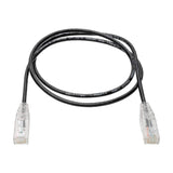 Tripp Lite Cat6 Utp Patch Cable (Rj45) - M/Gigabit, Snagless, Molded, Slim, Black, 2 Ft