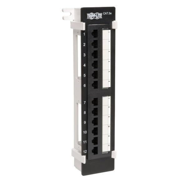 Tripp Lite N050-012 Cat5e Wall Mount Patch Panel 568B - 12 Port