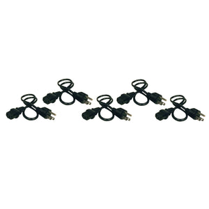 Tripp Lite P030-002-5 2 -Feet NEMA 5-15P to IEC-320-C13 Power Cords, 5 Pack (Black)