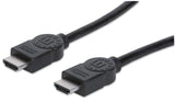 Manhattan 323246 10-Meter, Male - Male, High Speed HDMI Cable with Ethernet Channel, Black