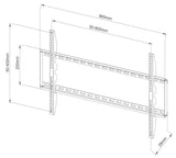 Slim Fixed Eco Wall Mount 42-80in