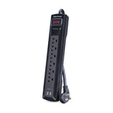 CyberPower CSP604U Professional Surge Protector, 1200J/125V, 6 Outlets, 2 USB Charge Ports, 4ft Power Cord