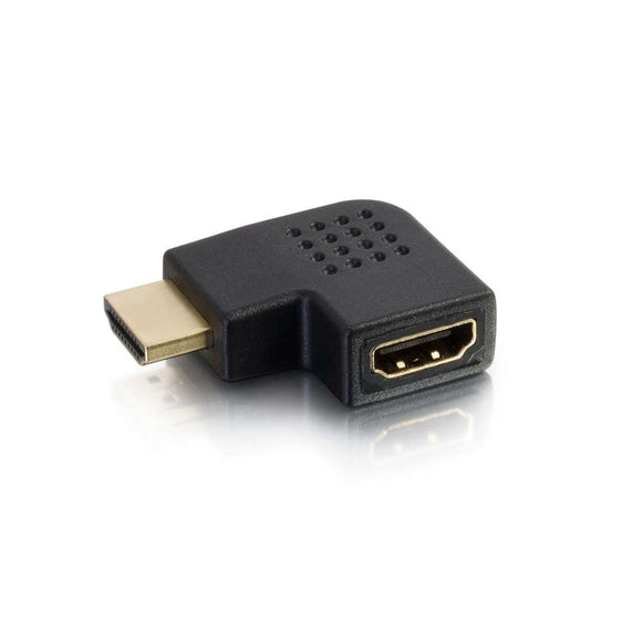 C2G 43291 Right Angle HDMI Adapter - Left Exit, Black