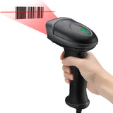 NuScan 2500CU - Commercial 1d Barcode Scanner with Cable, Antimicrobial, CCD Sensor, with USB for POS