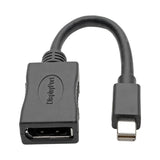 Tripp Lite Mini DisplayPort to DisplayPort Adapter Converter 4K at 60Hz mDP to DP Keyspan 6in 6"