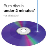 Verbatim 700MB 52x DataLifePlus White Thermal Printable Recordable Disc CD-R, 50-Disc Spindle 94949