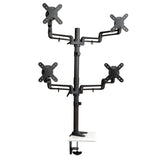 TRIPP LITE Quad Display LCD Flex Arm Desk Mount Clamp 13-Inch-27-Inch Flat Screen