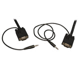 Tripp Lite P504-015 15 feet SVGA/VGA Monitor and Audio Cable with Coax HD15 3.5mm M/M