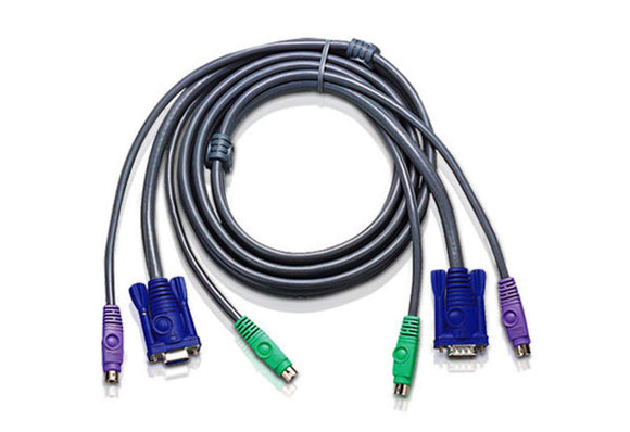 Premium 6ft PS2 KVM Combo Cable with Micro Lite Technology