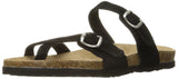 Northside Womens Anya Leather Strap Cork Sandal