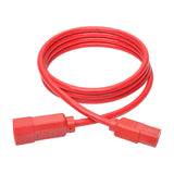 Tripp Lite P004-006-ARD Standard Computer Power Extension Cord, 10A, 18 AWG (IEC-320-C14-IEC-320-C13), Red, 6'