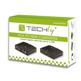 TECHly IDATA CN-VGA VGA to HDMI Converter with Audio, Black