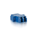 C2G 27112 LC/LC Duplex Single-Mode Fiber Optic Coupler, TAA Compliant, Blue