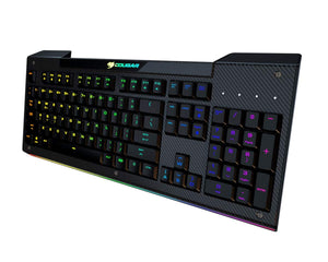 COUGAR KB Aurora S Gaming KB w Carbon Fiber Multi-Color LED Backlight Retail