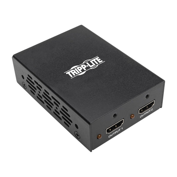 Tripp Lite 2-Port 3D HDMI Splitter HDCP 2.2, HDMI 2.0, 4K X 2K at 60Hz 3840 X 2160 Ultra HD Video Audio TAA (B118-002-UHD-2)