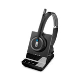 Sennheiser SDW 5065 (507000) - Double-Sided (Binaural) Wireless Dect Headset for Desk Phone Softphone/PC Connections Dual Microphone Ultra Noise Cancelling, Black