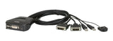 2-Port USB DVI KVM Switch