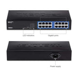 TRENDnet 16-Port Gigabit Green Net Switch, TEG-S16DG