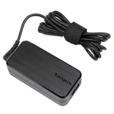 Targus 65 Watt Ultra-Slim Laptop Adapter and Compatible with ASUS for Lenovo and HP Ultrabooks, Includes 5 Tips, Black (APA92CA)