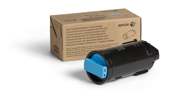 Xerox Genuine Cyan Standard Capacity Toner Cartridge 106R03859-2400 Pages for Use in Versalink C500/C505 Toner