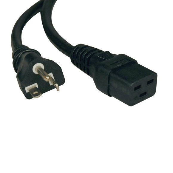 Tripp Lite Heavy Duty Power Cord, 20A, 12AWG (IEC-320-C19 to NEMA 5-20P) 10-Feet(P049-010)