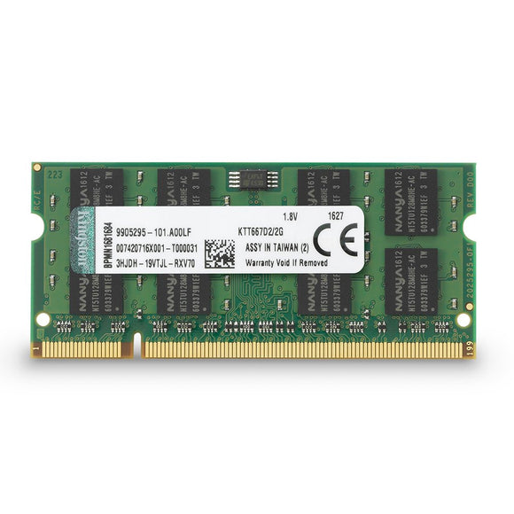 Kingston 2 GB DDR2 SDRAM Memory Module 2 GB (1 x 2 GB) 667MHz DDR2 SDRAM 200pin KTT667D2/2G