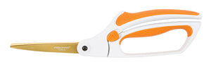 Fiskars 8 Inch Titanium Easy Action Scissors, Orange/White