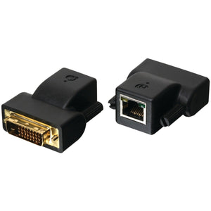 IOGEAR DVI-D CAT5e/6 Mini Extender, Black (GVE200)