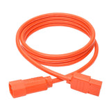 Tripp Lite P004-006-AOR Standard Computer Power Extension Cord, 10A, 18 AWG (IEC-320-C14-IEC-320-C13), Orange, 6'