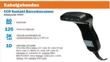 Manhattan Contact CCD Barcode Scanner up to 50 Scans/Second