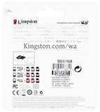 Kingston Digital 16 GB Class 4 MicroSD Flash Card with SD Adapter SDC4/16GB