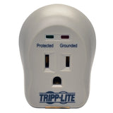 Tripp Lite SPIKECUBE Surge Protector Wallmount Direct Plug in 120V 1 Outlet 600 Joule