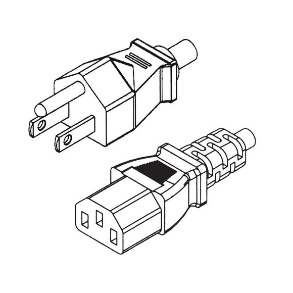 North American CSA Powercord - BK, 6ft