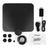 Aluratek Indoor HD Digital Amplified TV Antenna (Free Over-The-Air) HDTV Channels