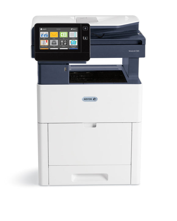 Xerox C505/S VersaLink Color Laser MFP (Print Copy Scan) Letter/Legal up to 45 ppm USB/Ethernet 2 Sided Print 550 Sheet Tray 150 Sheet Multi Purpose Tray 7