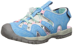 Northside Girls' Burke SE Fisherman Sandal, Blue/Pink, 13 M US Little Kid