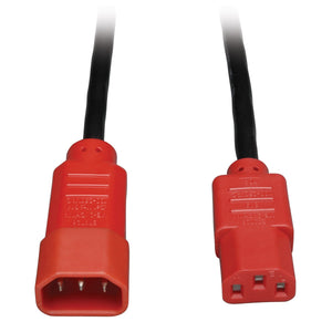 4ft 18awg Power Cord C14-C13 Red