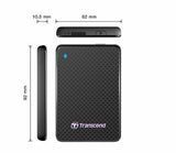 Transcend 128GB USB 3.0 External Solid State Drive, TS128GESD400K