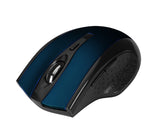 Siig JK-WR0B12-S2, Wireless Optical Mouse, 6 Buttons, 2.4 GHz, Black/Blue