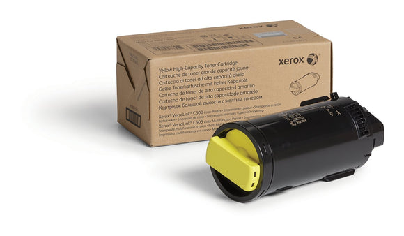 Genuine Xerox Yellow High Capacity Toner Cartridge (106R03865) - 5, 200 Pages for use in VersaLink C500/C505