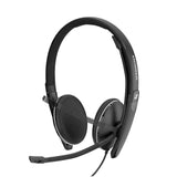 Sennheiser SC 165 USB-C (508356) - Double-Sided (Binaural) Headset for Business Professionals | with HD Stereo Sound, Noise-Cancelling Microphone, USB-C Connector (Black)