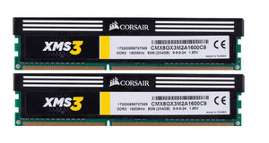 Corsair Memory 8 Dual Channel Kit DDR3 2000 (PC3 16000) 240-Pin DDR3 Sdram CMX8GX3M2A1600C9