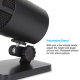 Cyber Acoustics USB Condenser Microphone for Podcasts, Gaming, Vocal, Music, Studio and Computer Recordings - Mic compatible with PC and Mac - Cardioid/Directional Recording Pattern (CVL-2001)