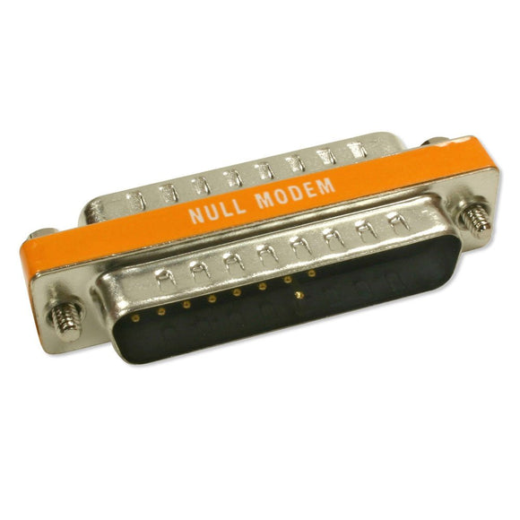 Mini Null Modem M/M DB25 Adapter